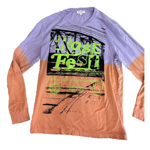 True Religion Rose Fest 2020 Bank Tee Long Sleeve Men Size Large